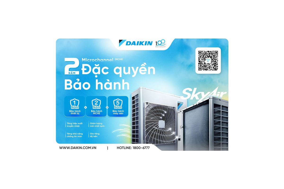 Microchannel - Đặc Quyền 2 Năm Bảo H&agrave;nh
